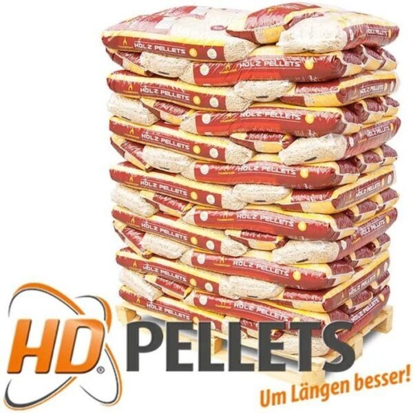 THÜRINGER HD Holzpellets 6mm ENplusA1, 65 x 15kg Palette
