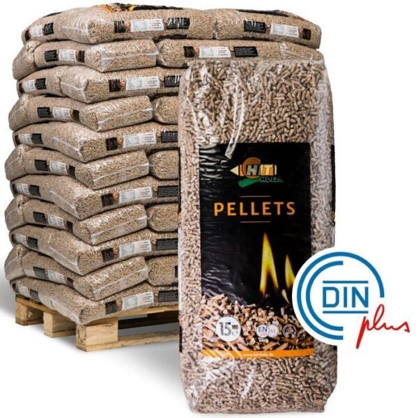 HIT Holzpellets Sackware 6mm ENplusA1, 66 x 15kg Palette