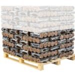 BIOMAC Rindenbriketts rund ohne Loch 450kg – Bild 2