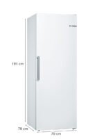 Bosch GSN58AWCV Serie 6 Gefrierschrank, 366 l, NoFrost, 191 cm, Weiß – Bild 2