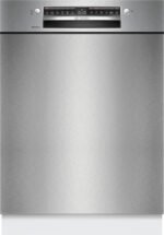Bosch SMU4EVS08E Serie 4 Unterbau-Geschirrspüler, 60 cm, 14 Maßgedecke, Edelstahl, Home Connect