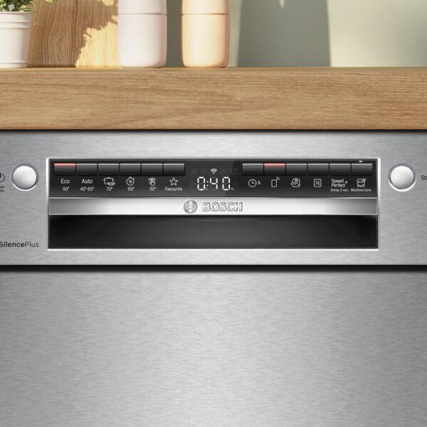 Bosch SMU4EVS08E Serie 4 Unterbau-Geschirrspüler, 60 cm, 14 Maßgedecke, Edelstahl, Home Connect – Bild 2