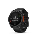 Garmin fenix 8 AMOLED 47 mm Multisport-Smartwatch, Edelstahl, Silikonarmband 22 mm, Schwarz – Bild 2