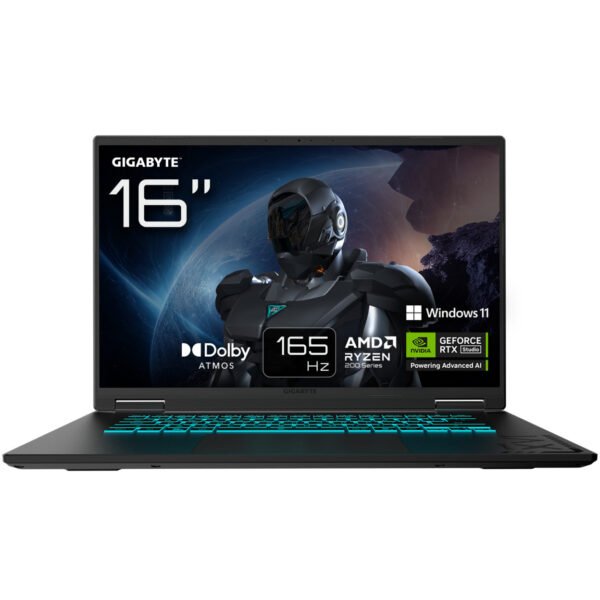 Gigabyte Gaming A16 (3VHK3DE894SH), 16 Zoll 165 Hz, Ryzen 7 260, RTX 5060, 16 GB, 1 TB SSD