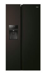 Haier HSR5918DIPB SBS 90 Serie 5 Side-by-Side, 511 l, No Frost, Wasser- und Eisspender, Schwarz matt