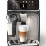 Philips EP5547/90 Serie 5500 LatteGo Kaffeevollautomat, 20 Getränke heiß und kalt, Keramikmahlwerk, Schwarz verchromt