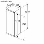 Siemens KI81RADD0 iQ500 Einbaukühlschrank, 310 l, 177,2 cm Nische, hyperFresh 0 °C – Bild 4