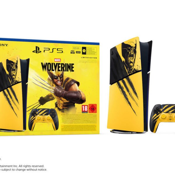 Sony PlayStation 5 Digital Edition Marvel's Wolverine Battle Yellow Limited Edition Bundle, 825 GB – Bild 2